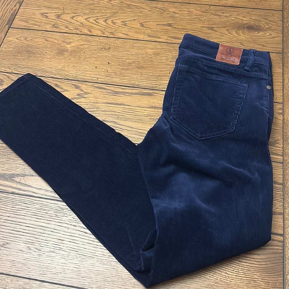 Ralph Lauren Sport, navy, blue corduroys, women’s size 8, like new